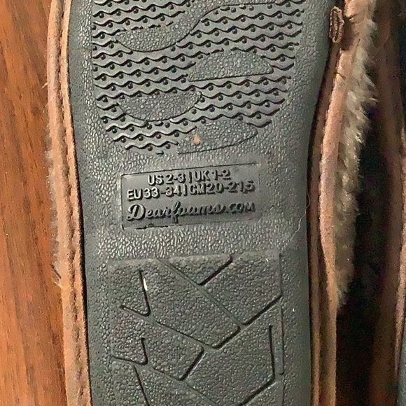 Dearfoams- Sz US2-3 - Lil Bear ear slippers - rubber sole profile racks faux fur - Picture 7 of 8